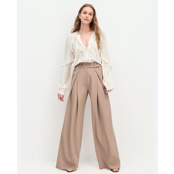 Favorite Daughter Tan Wide-Leg Pants - Picture 2 of 15